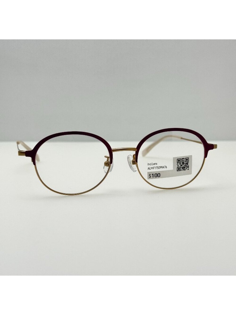 Jins LMF-17S-099A 76 Eyeglasses Eye Glasses Frames 49-18-142 40